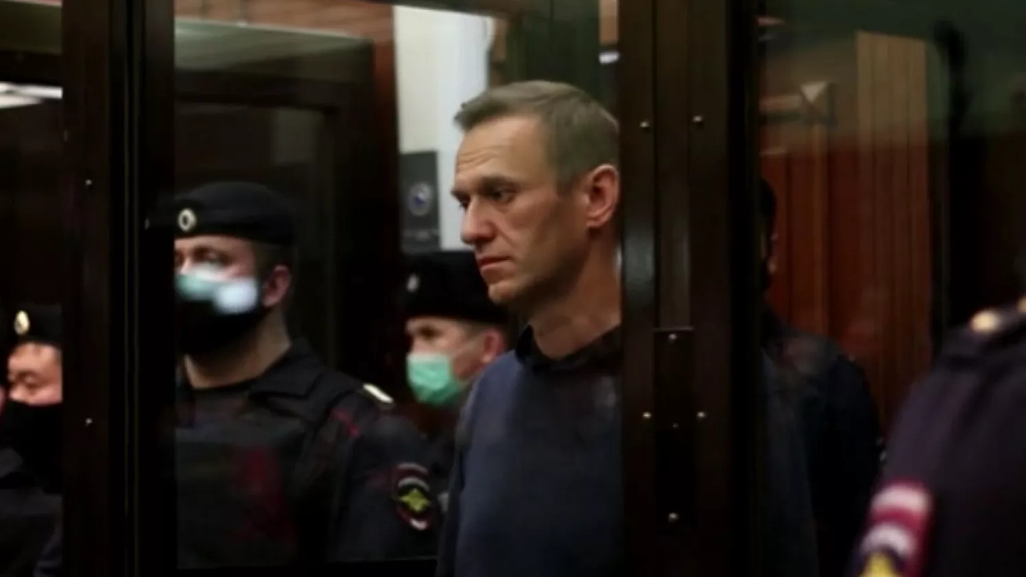 Оглашение приговора Алексею Навальному в Московском городском суде. Кадр видео - РИА Новости, 1920, 12.02.2021