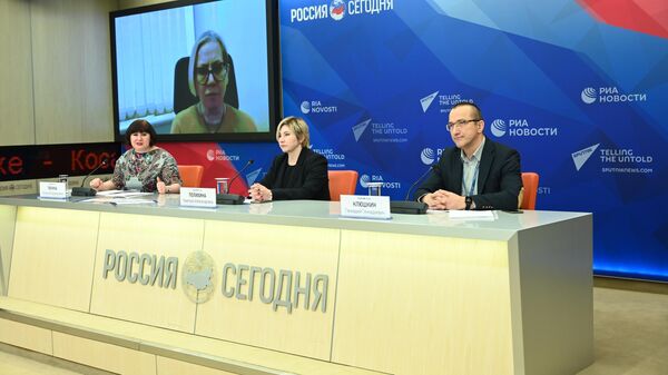 Участники пресс-конференции на тему: Российские университеты в публичном информационном пространстве: по данным медиаисследований МИА Россия сегодня