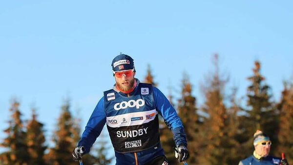 Двукратный олимпийский чемпион 2018 года лыжник Мартин Йонсруд Сундбю
