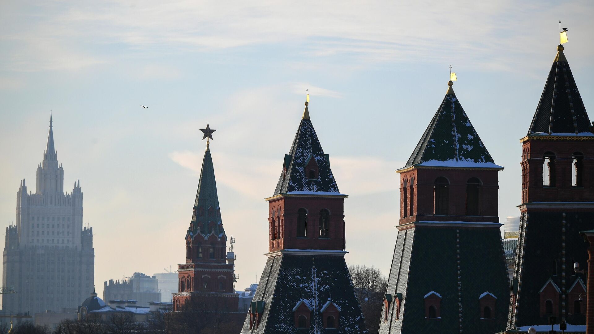 Кремлевские башни в Москве - РИА Новости, 1920, 15.02.2022