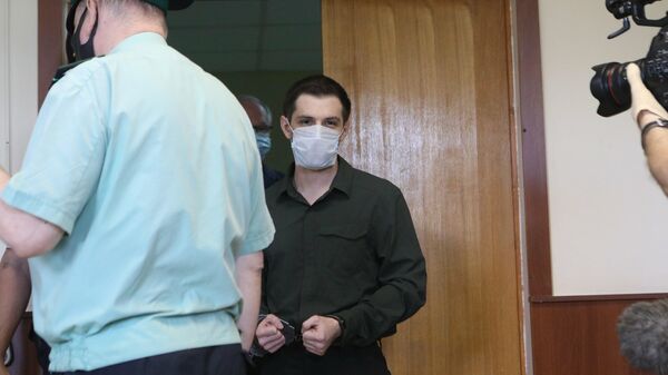 Оглашение приговора в Головинском суде американскому студенту из Техаса Тревору Риду по делу о нападении на полицейских в Москве