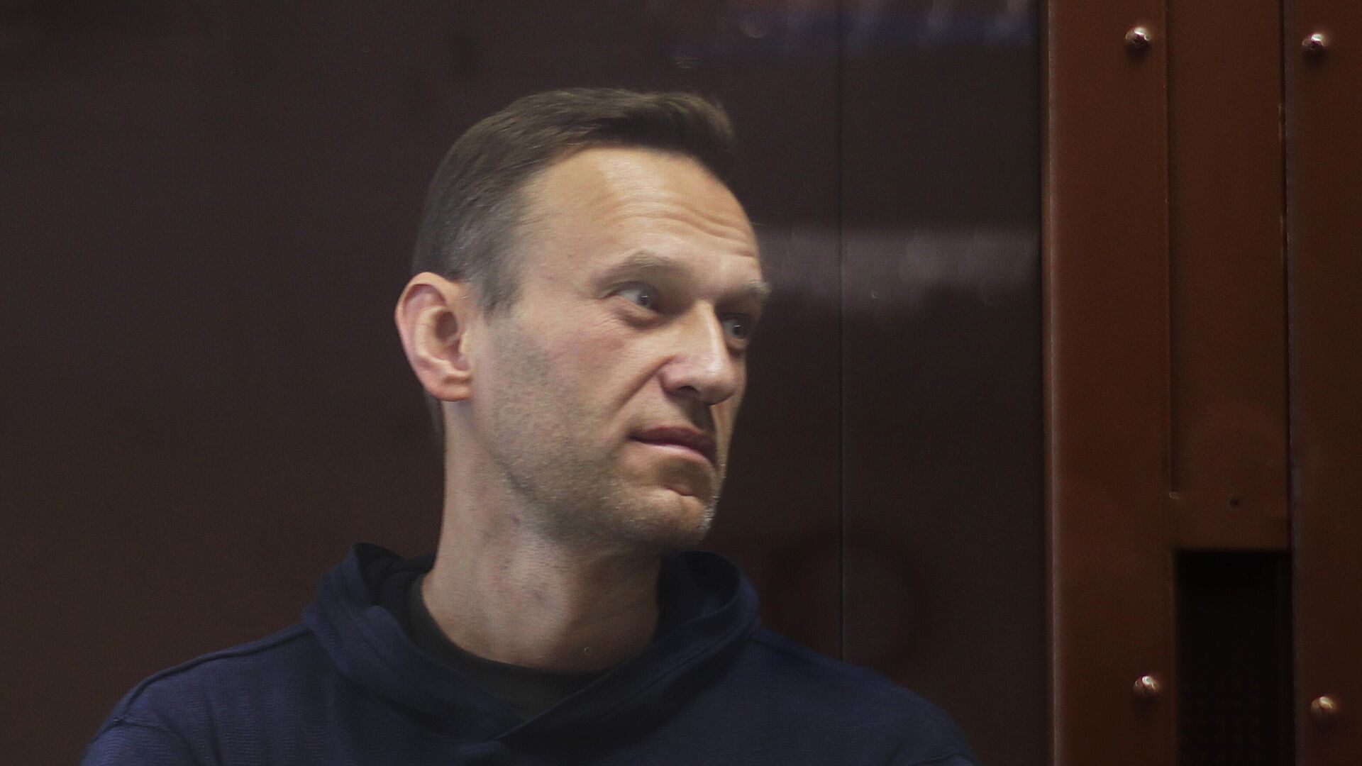 Алексей Навальный в зале Бабушкинского районного суда - РИА Новости, 1920, 17.02.2021