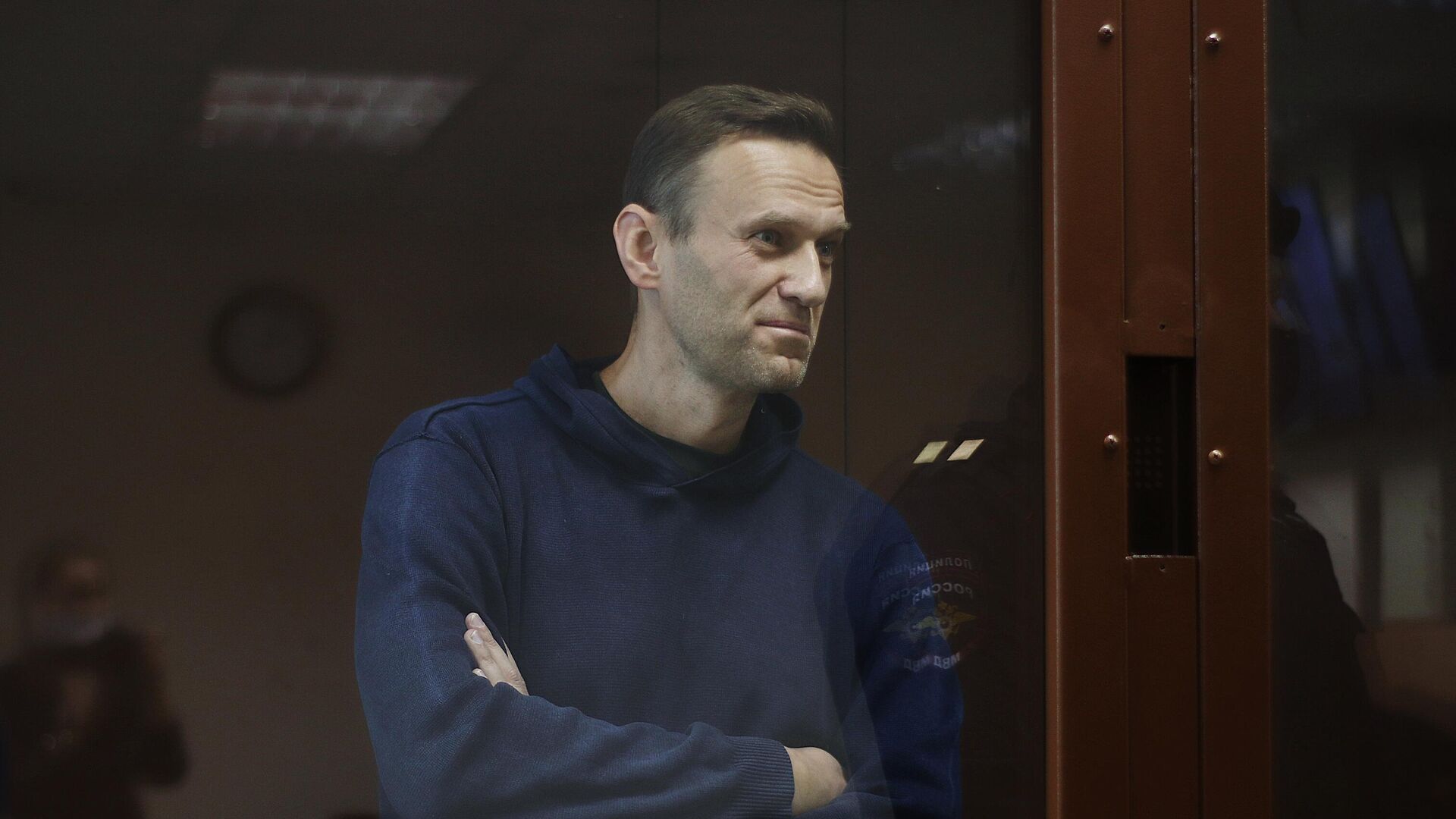 Алексей Навальный в зале Бабушкинского районного суда - РИА Новости, 1920, 08.02.2021