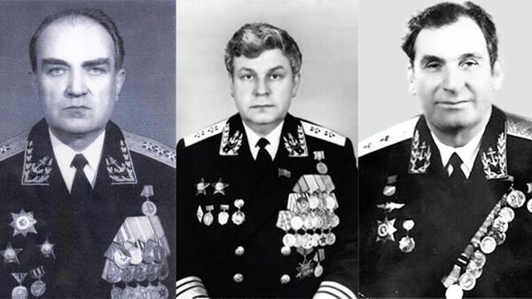Эмиль Николаевич Спиридонов, Владимир Дмитриевич Сабанеев и Георгий Васильевич Павлов Эмиль Николаевич Спиридонов, Владимир Дмитриевич Сабанеев и Георгий Васильевич Павлов