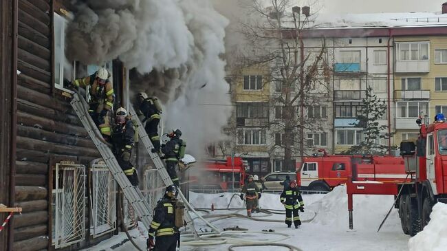 Пожар в Горно-Алтайске