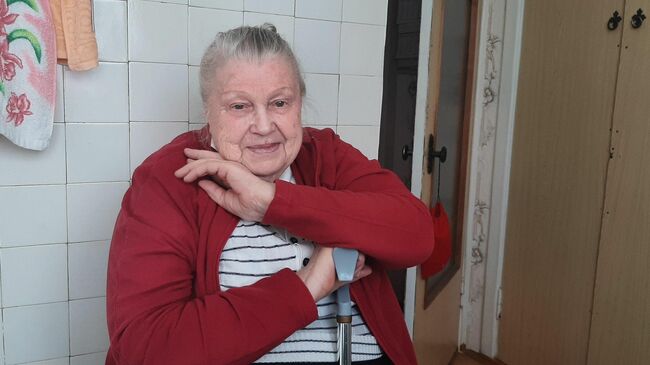 Пенсионерка Вера Павлова из поселка Приморский под Феодосией