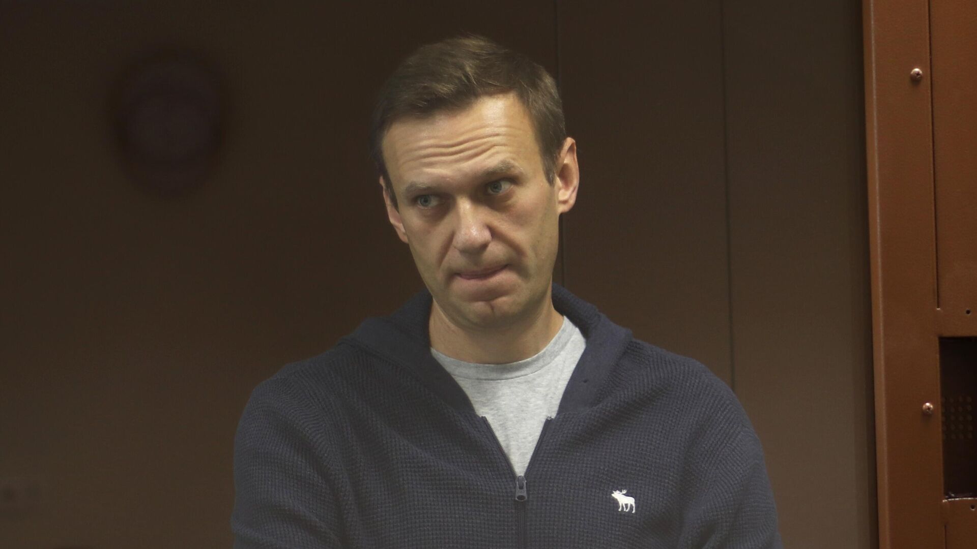 Алексей Навальный в зале Бабушкинского районного суда - РИА Новости, 1920, 18.02.2021