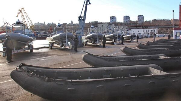 Надувные лодки, полученные украинскими военными от США