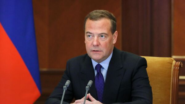 Дмитрий Медведев проводит заседание межведомственной комиссии Совета безопасности РФ по вопросам создания национальной системы защиты от новых инфекций