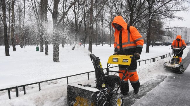 Снегопад в Москве