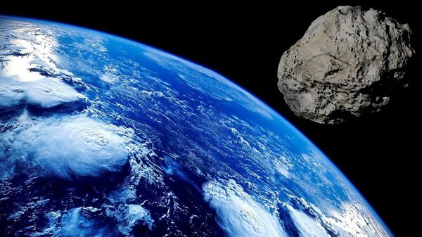 Метеорит приближается к планете Земля
