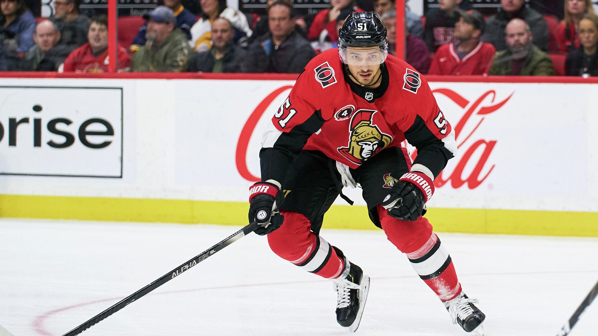 OTTAWA, ON - FEBRUARY 18: Artem Anisimov #51 of the Ottawa Senators skates against the Buffalo Sabres at Canadian Tire Centre on February 18, 2020 in Ottawa, Ontario, Canada.   Jana Chytilova/Freestyle Photography/Getty Images/AFP - РИА Новости, 1920, 13.02.2021