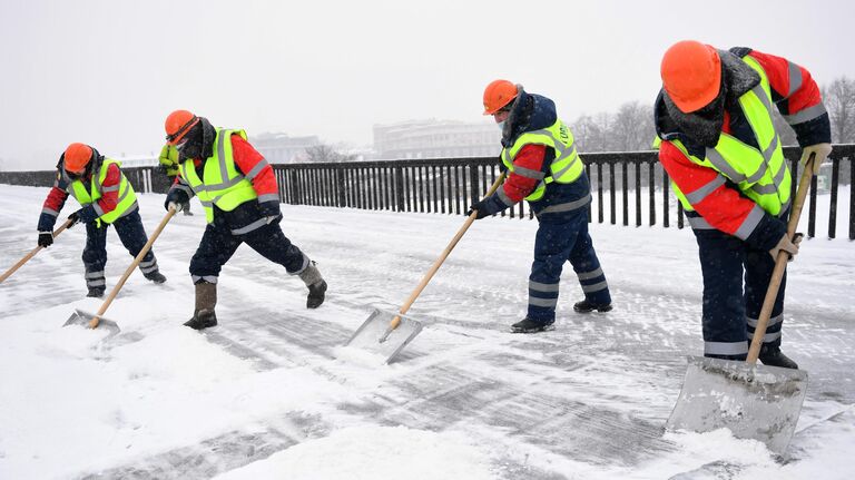 Снегопад в Москве