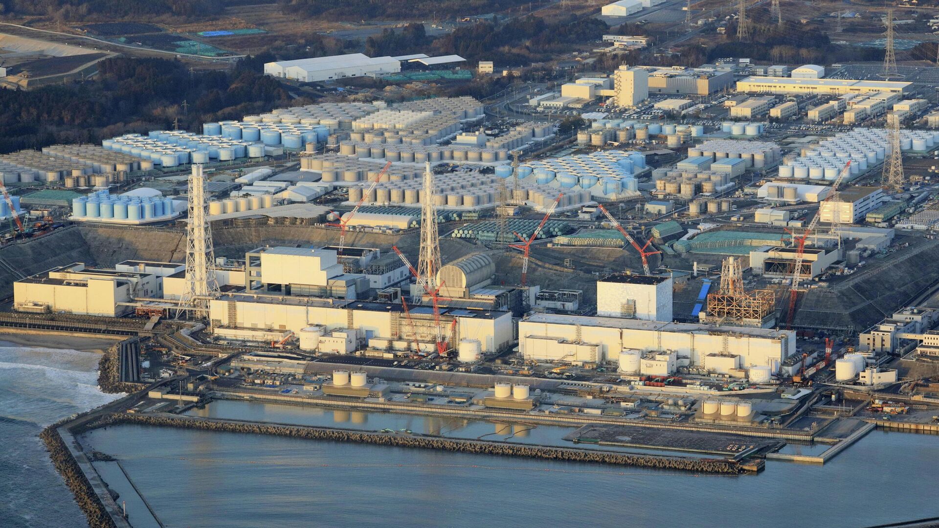Атомная электростанция Фукусима-дайити в городе Окума, префектура Фукусима. 14 февраля 2021 года - РИА Новости, 1920, 26.02.2021