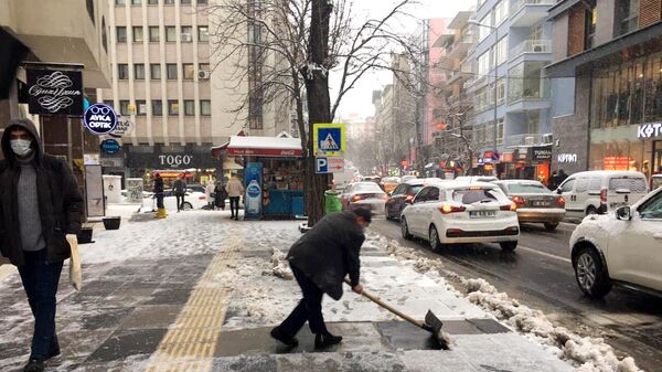 Последствия снегопада в Анкаре