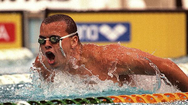 Австралийский пловец Скотт Миллер на Олимпийских играх 2000 года в Сиднее