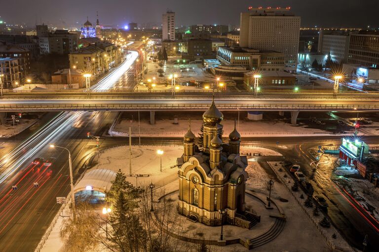 Храм Иоанна Крестителя в городе Омске