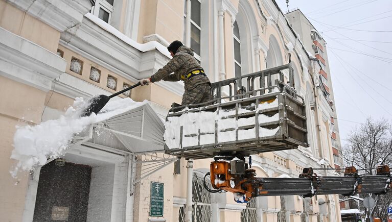 Снегопад в Москве