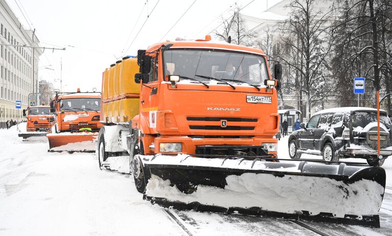 Снегопад в Москве