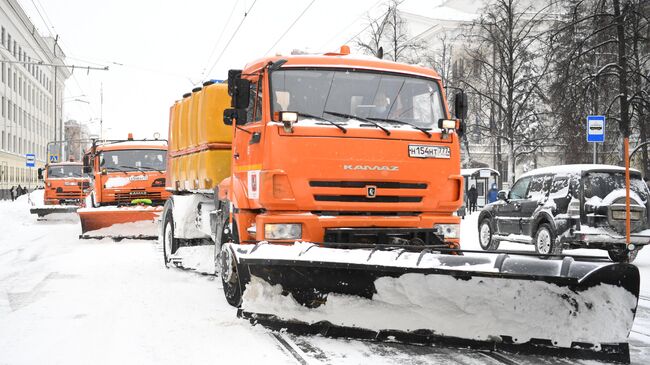 Снегопад в Москве