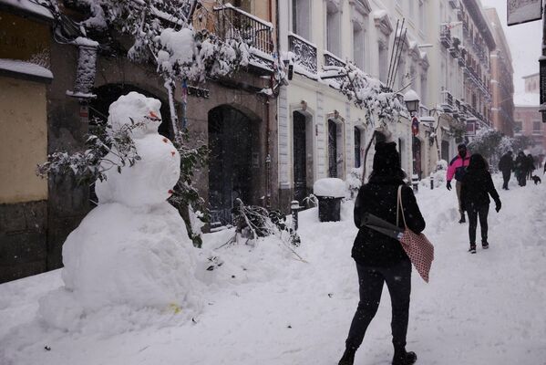 Снег в Мадриде