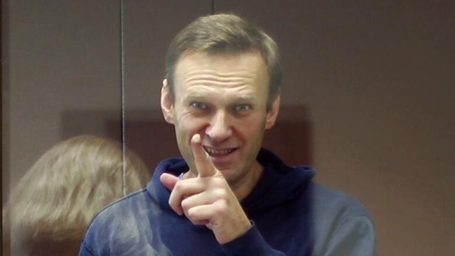 Алексей Навальный в зале Бабушкинского районного суда - РИА Новости, 1920, 16.02.2021
