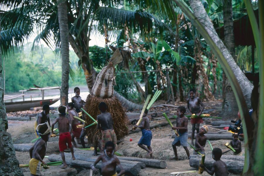Племя асматов в Папуа — Новой Гвинее