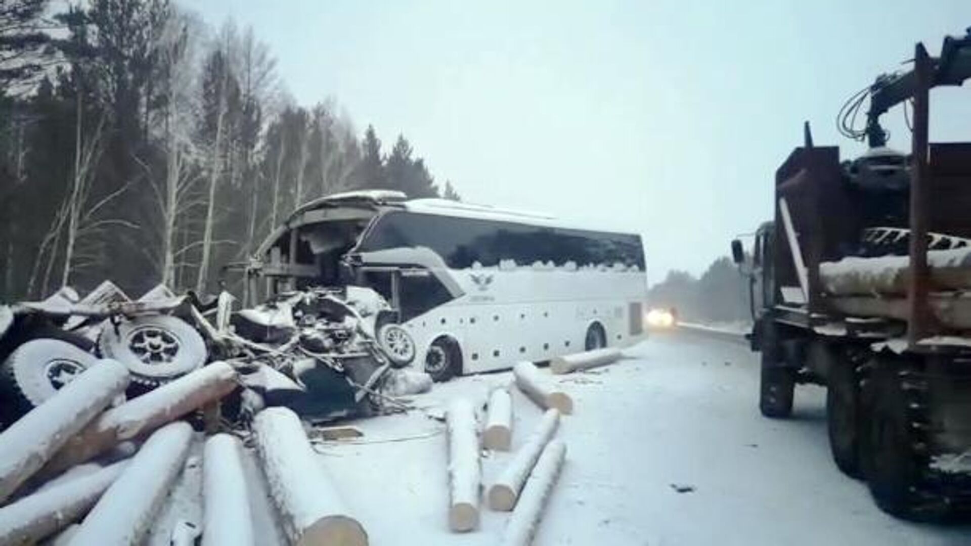 В Иркутской области установили личности пяти погибших в ДТП с лесовозом -  РИА Новости, 17.02.2021