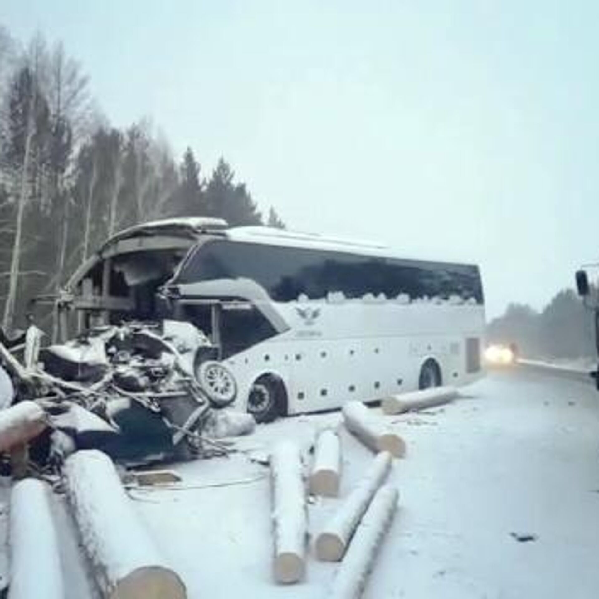 В Иркутской области установили личности пяти погибших в ДТП с лесовозом -  РИА Новости, 17.02.2021