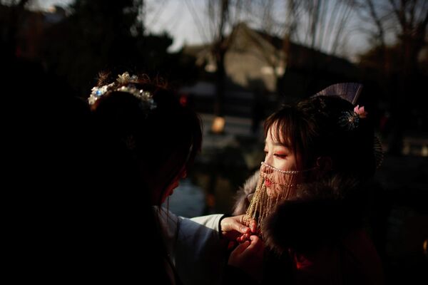 Празднование Китайского Нового года в Пекине, Китай 