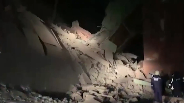 Опубликовано видео с места обрушения на фабрике в Норильске