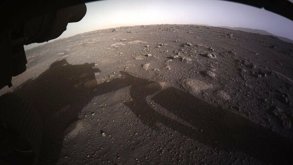 Фотографии, снятые исследовательским аппаратом NASA's Perseverance Mars Rover, который совершил посадку на Марсе в ночь на 19 февраля