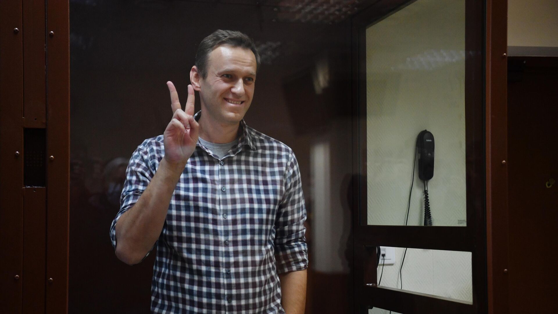 Алексей Навальный в зале Бабушкинского районного суда - РИА Новости, 1920, 26.07.2021