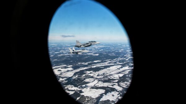 Учения ВВС Швеции и Финляндии