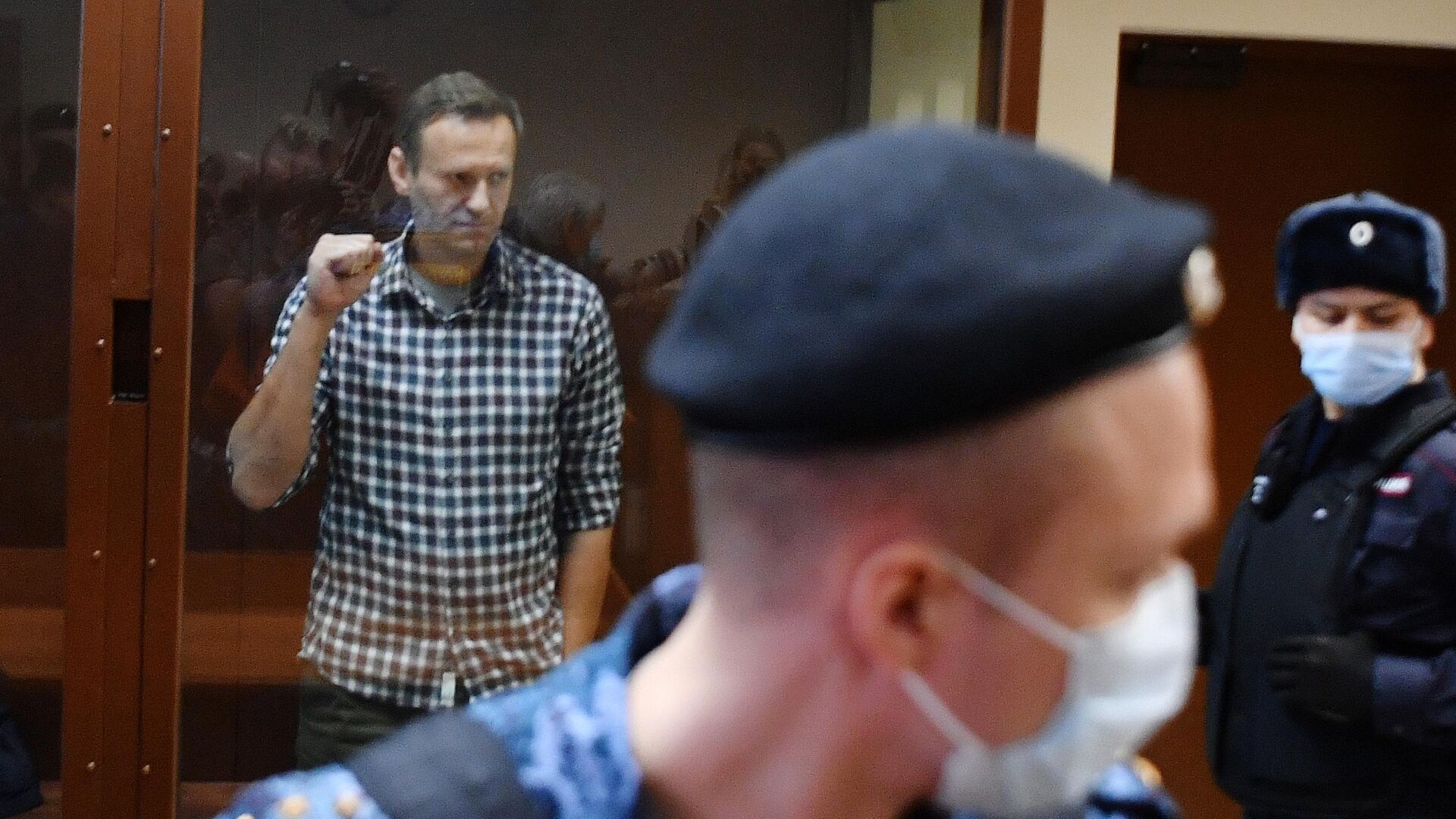 Алексей Навальный в зале Бабушкинского районного суда - РИА Новости, 1920, 07.04.2021