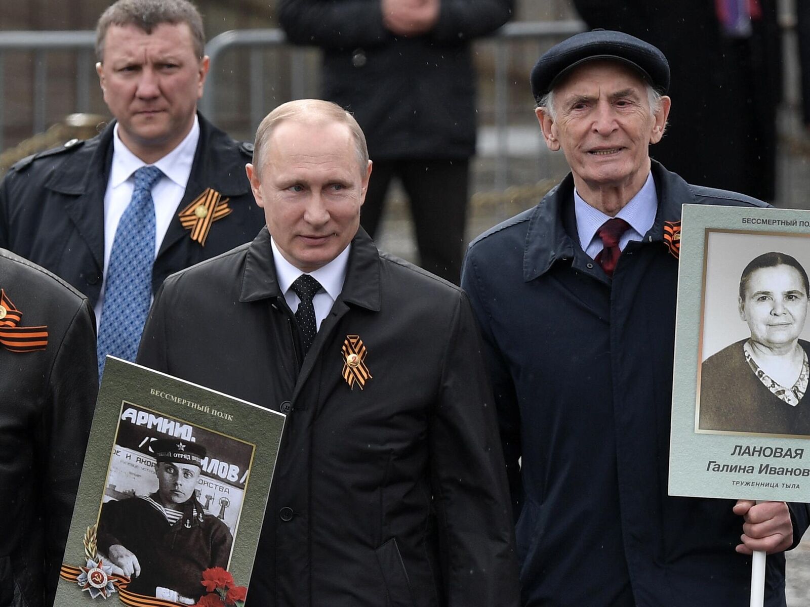 Лановой и Путин Бессмертный полк
