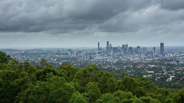 Панорама на австралийский город Брисбен