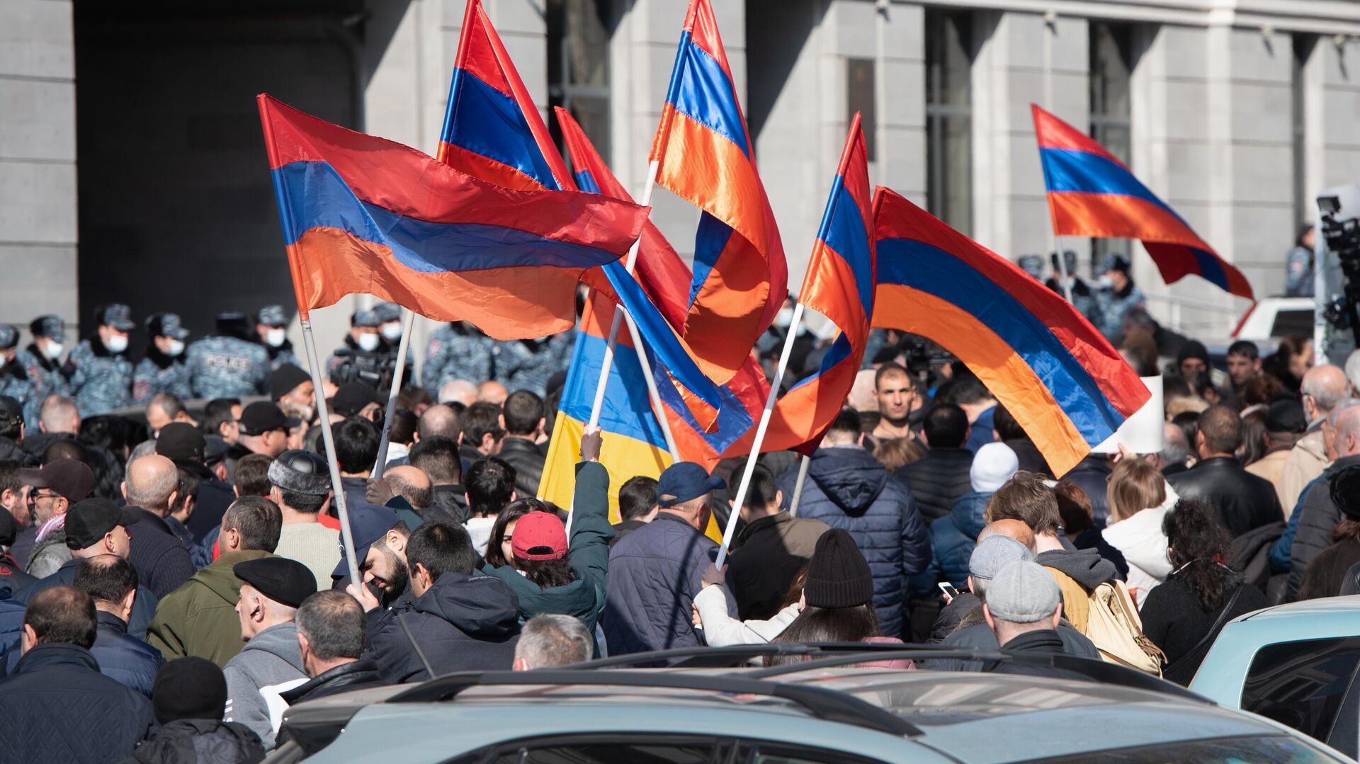 Участники митинга оппозиции в Ереване - РИА Новости, 1920, 28.02.2021