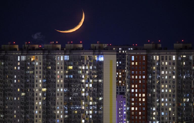 Жилые дома в микрорайоне Митино в Москве