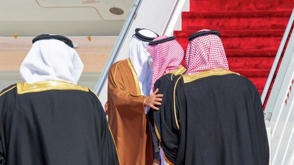 Высокопоставленные лица Лиги арабских государств во время встречи в Саудовской Аравии