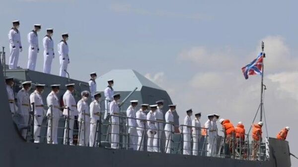 Встреча российских моряков и боевого корабля Адмирал Григорович в Судане