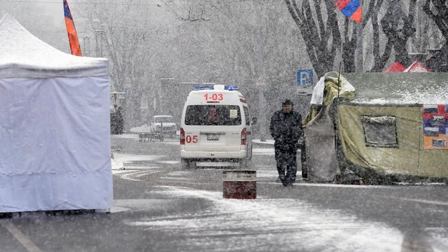 Акция протеста оппозиции в Ереване