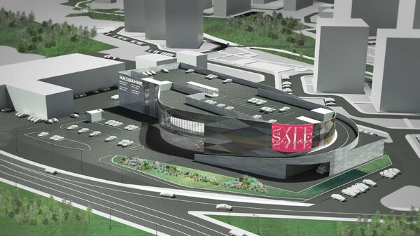 Проект торгового центра с паркингом на крыше в Коммунарке