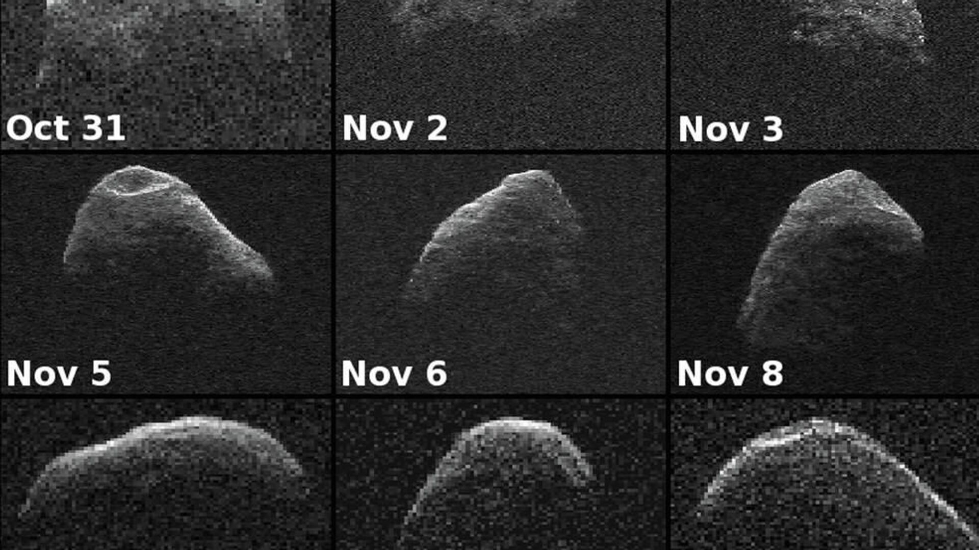 Фотографии Апофиса, полученные телескопами NASA с 31 октября по 13 ноября 2012 года - РИА Новости, 1920, 17.07.2023