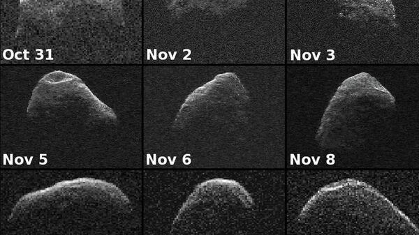 Фотографии Апофиса, полученные телескопами NASA с 31 октября по 13 ноября 2012 года