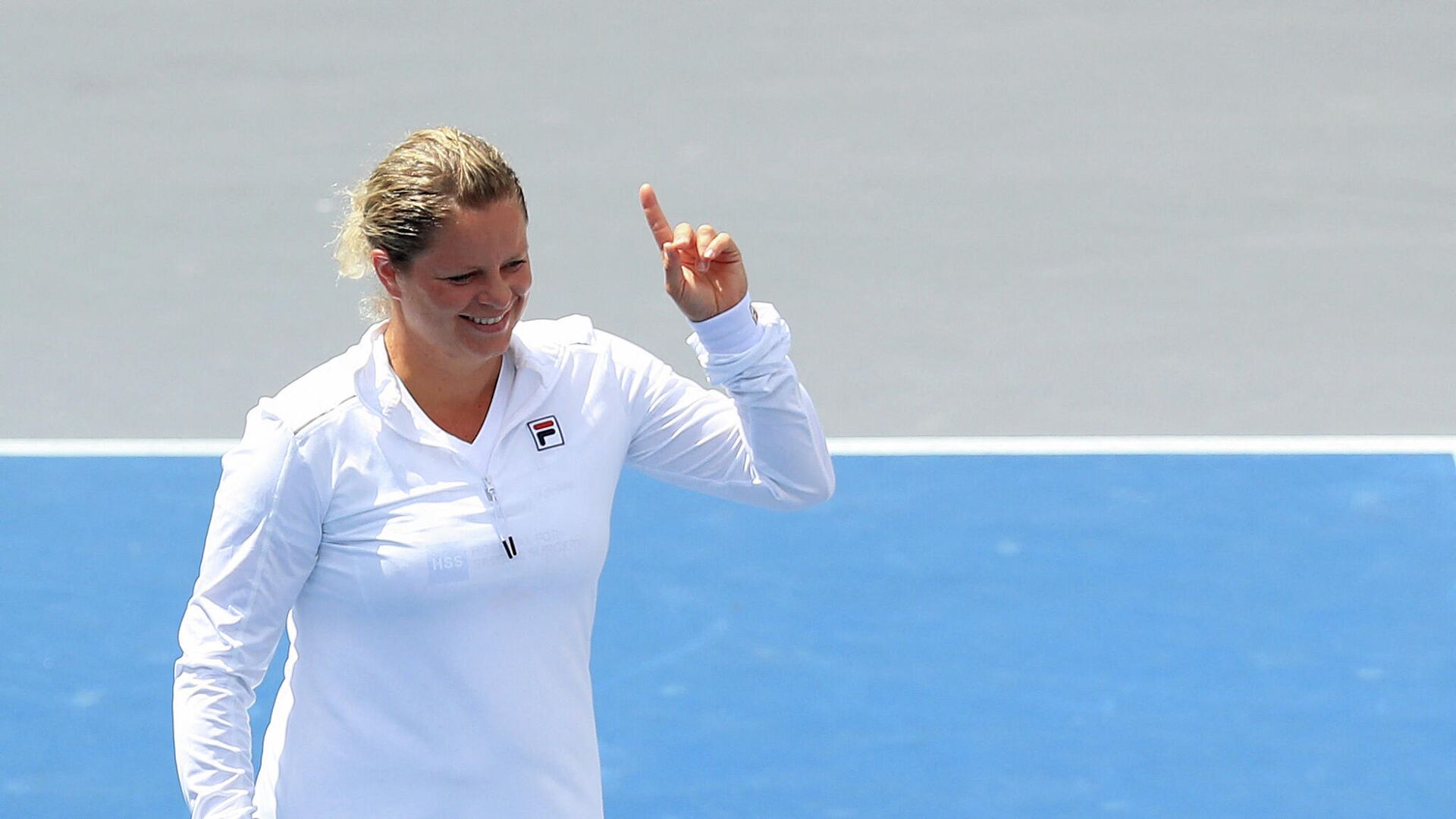 WHITE SULPHUR SPRINGS, WEST VIRGINIA - AUGUST 02: Kim Clijsters of the New York Empire reacts during the finals of the World TeamTennis at The Greenbrier on August 02, 2020 in White Sulphur Springs, West Virginia.   Streeter Lecka/Getty Images/AFP (Photo by STREETER LECKA / GETTY IMAGES NORTH AMERICA / Getty Images via AFP) - РИА Новости, 1920, 04.03.2021