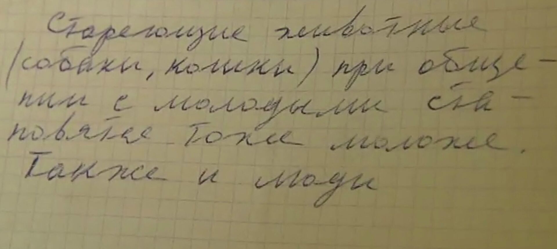 Записка скопинского маньяка. Кадр из сюжета программы Вести. Дежурная часть - РИА Новости, 1920, 08.03.2021