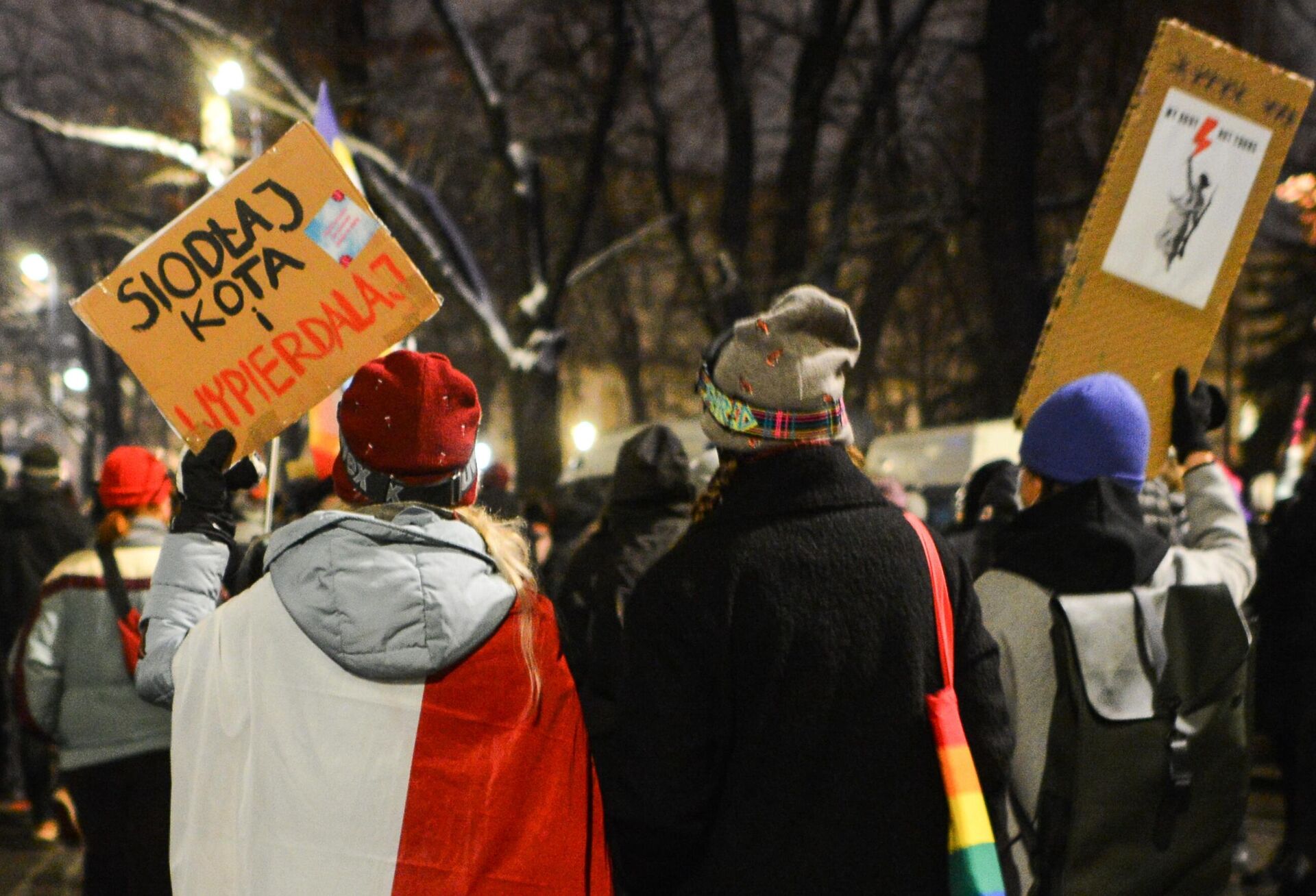 Участники акции протеста против ужесточения законодательства об абортах в Польше - РИА Новости, 1920, 27.03.2024