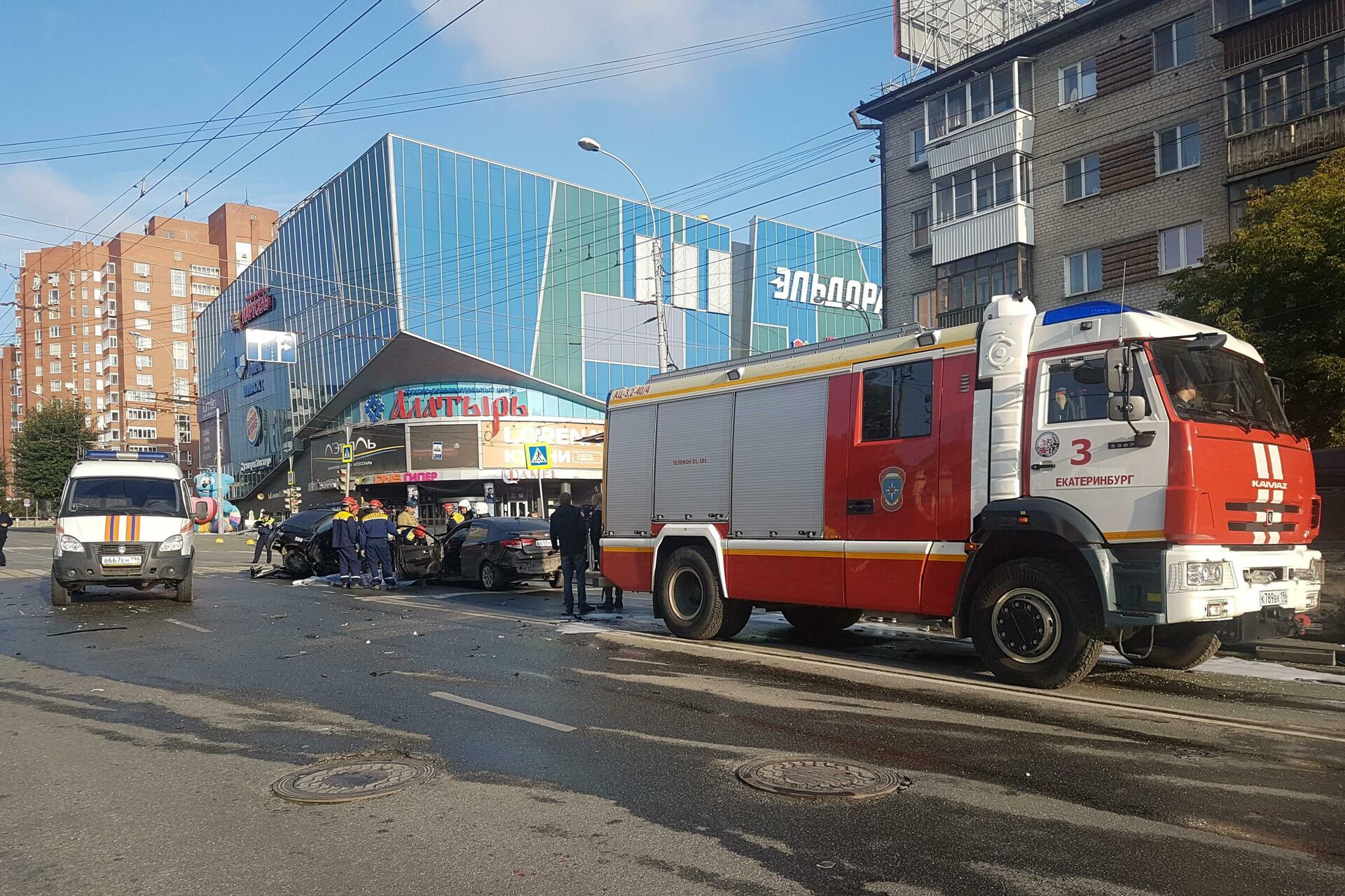 ДТП произошло на перекрестке в центре города - РИА Новости, 1920, 09.03.2021