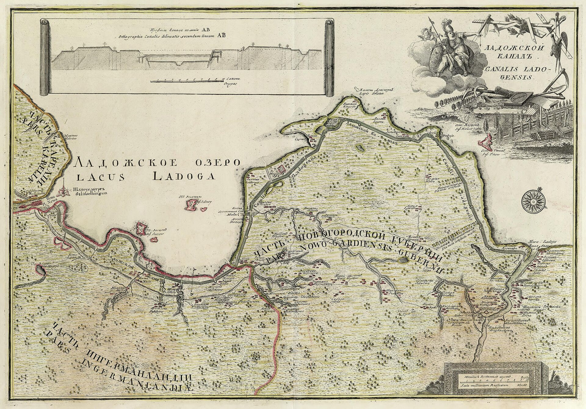 Карта канала Императора Петра Великого  - РИА Новости, 1920, 09.03.2021
